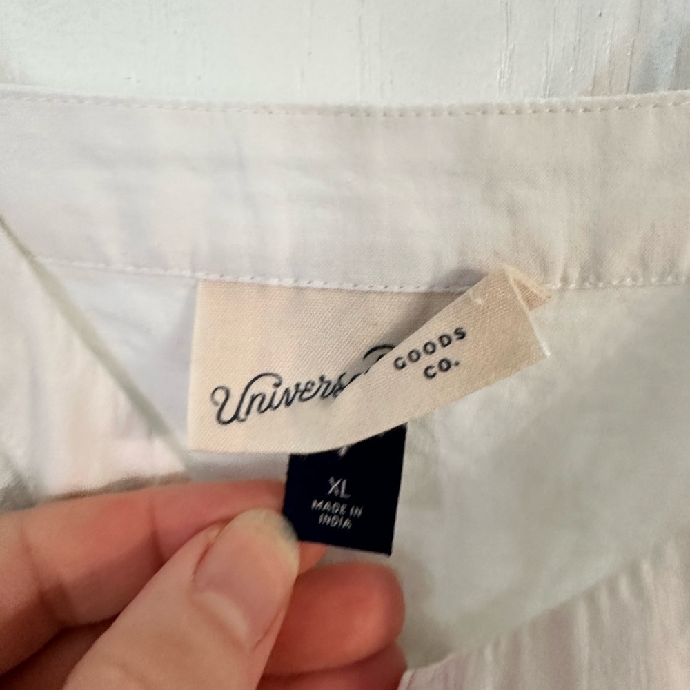 Universal Thread White Eyelet Maxi Dress with Spaghetti Straps - Picture 2 of 3